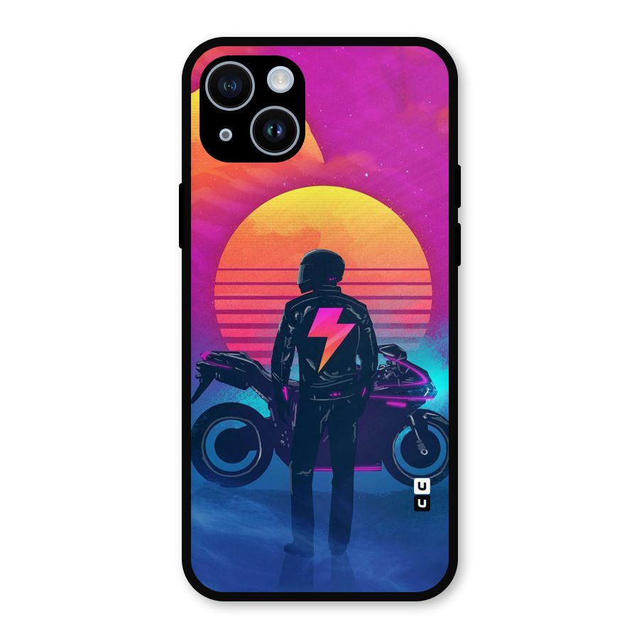 Electric Ride Metal Back Case for iPhone 14