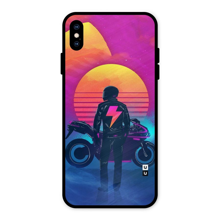 Electric Ride Metal Back Case for iPhone XS Max