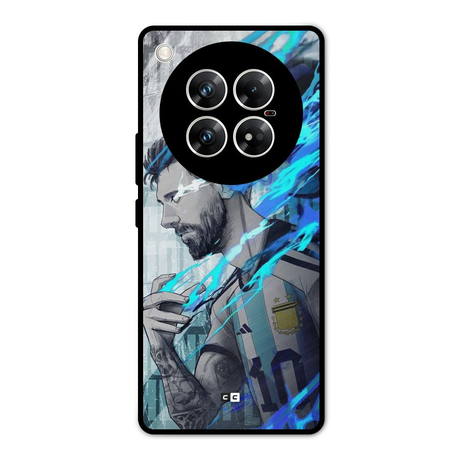 Electrifying Soccer Star Metal Back Case for Infinix Zero 40 5G