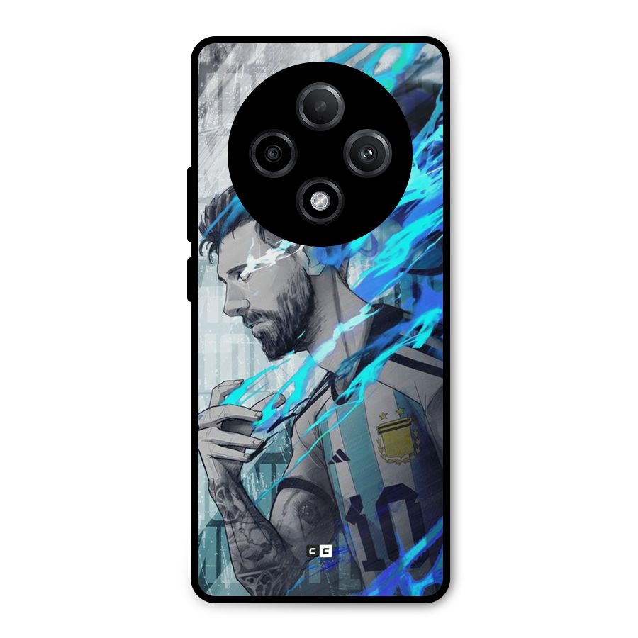 Electrifying Soccer Star Metal Back Case for Oppo F27 Pro Plus