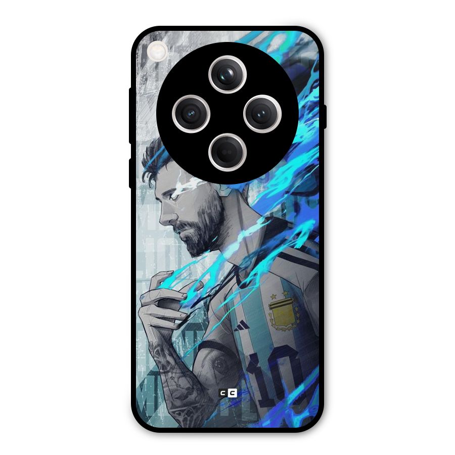 Electrifying Soccer Star Metal Back Case for Oppo Find X8
