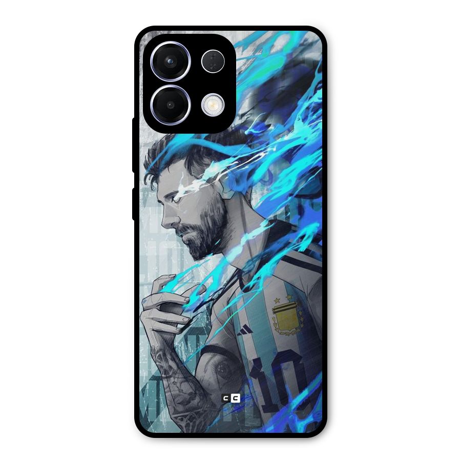 Electrifying Soccer Star Metal Back Case for Oppo K13