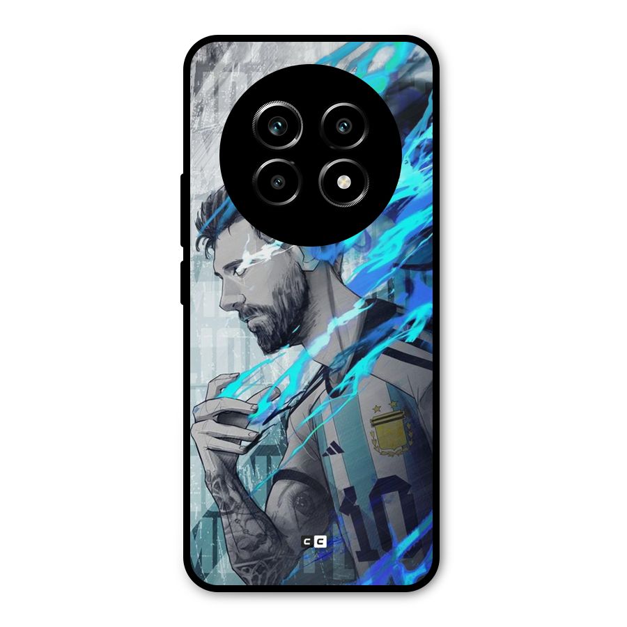 Electrifying Soccer Star Metal Back Case for Realme 13 Pro