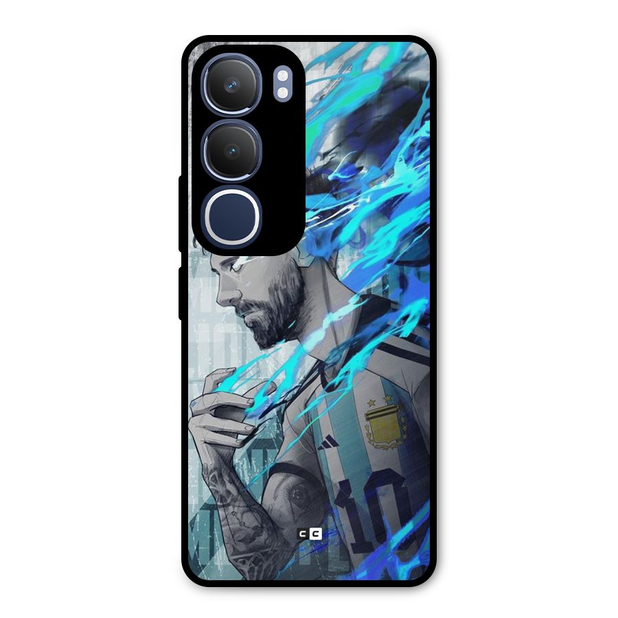 Electrifying Soccer Star Metal Back Case for Vivo Y29