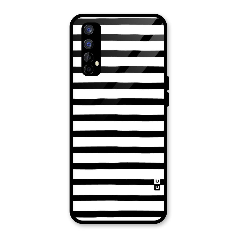 Elegant Basic Stripes Glass Back Case for Realme Narzo 20 Pro