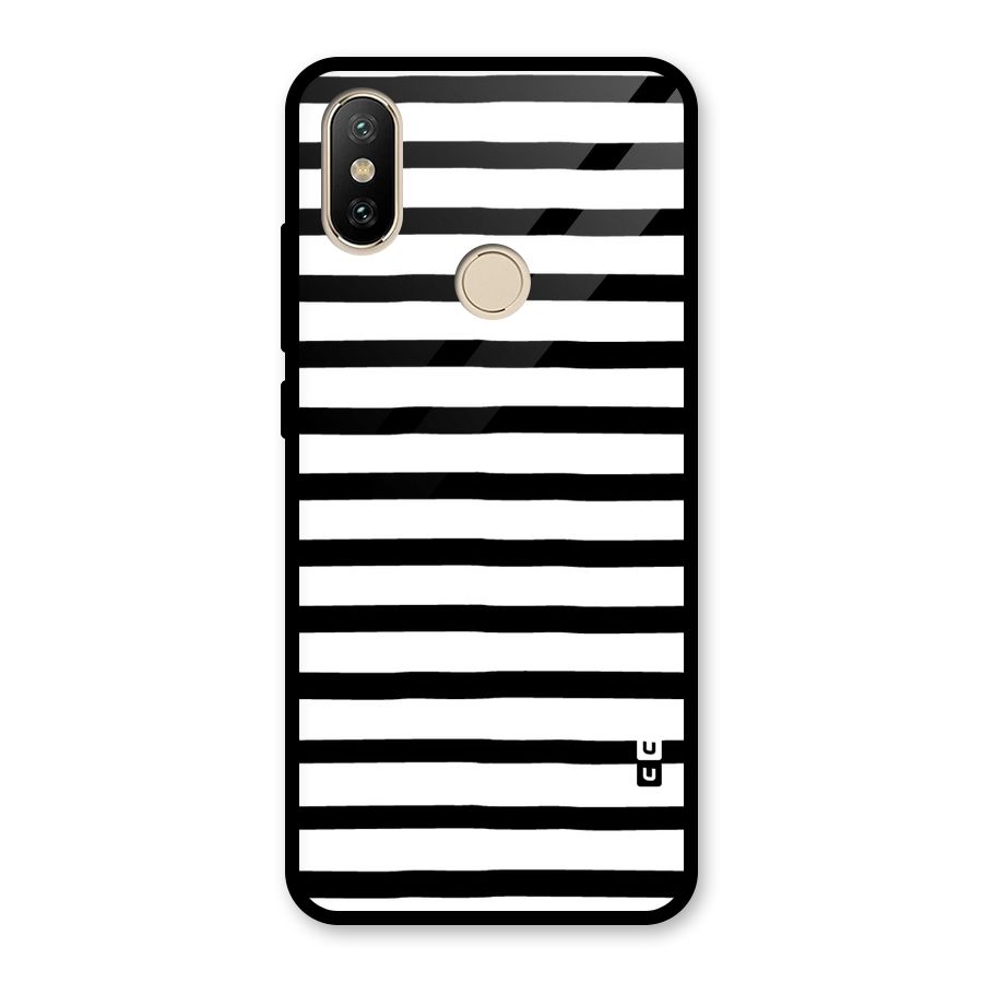 Elegant Basic Stripes Glass Back Case for Redmi A2