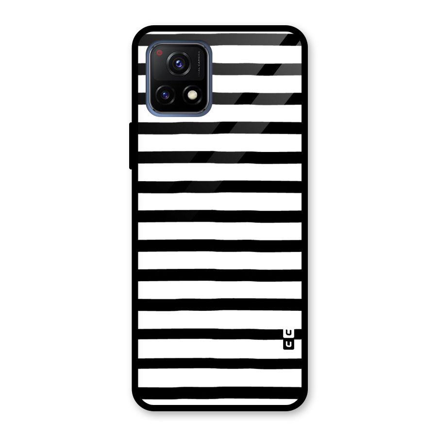 Elegant Basic Stripes Glass Back Case for Vivo Y72 5G