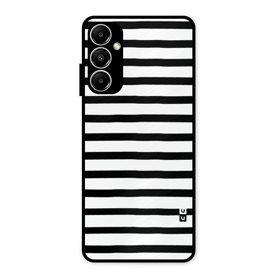 Elegant Basic Stripes Metal Back Case for Galaxy A05s