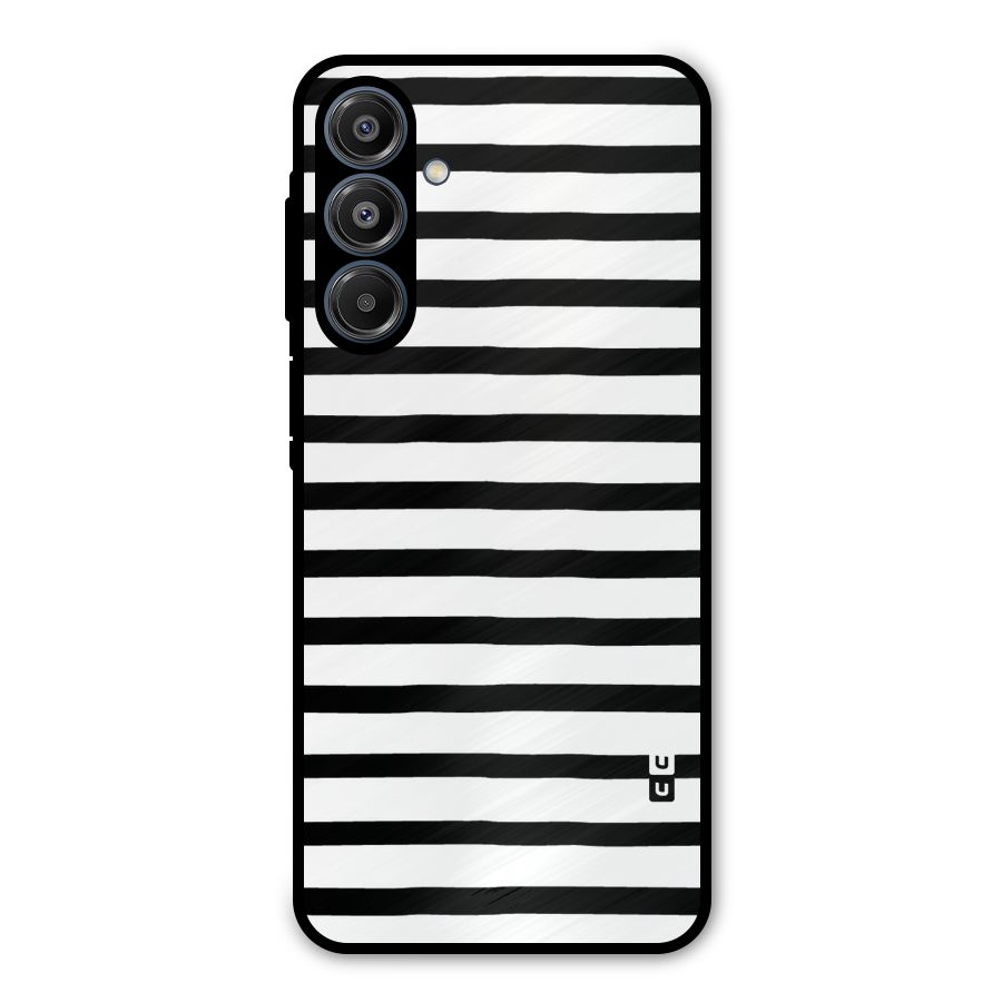 Elegant Basic Stripes Metal Back Case for Galaxy A16 5G