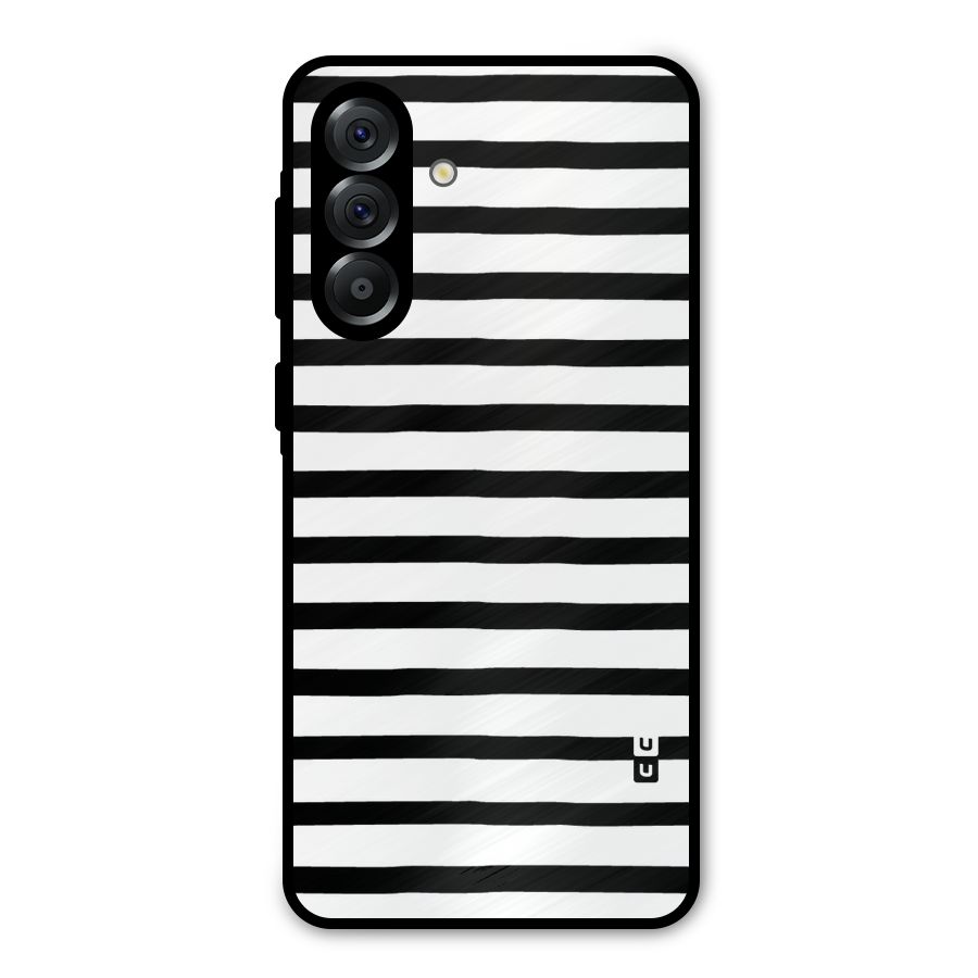 Elegant Basic Stripes Metal Back Case for Galaxy A56