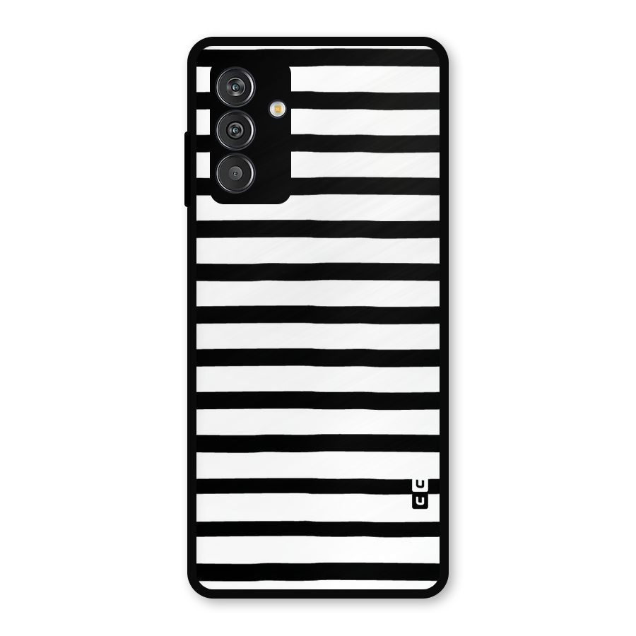 Elegant Basic Stripes Metal Back Case for Galaxy F13