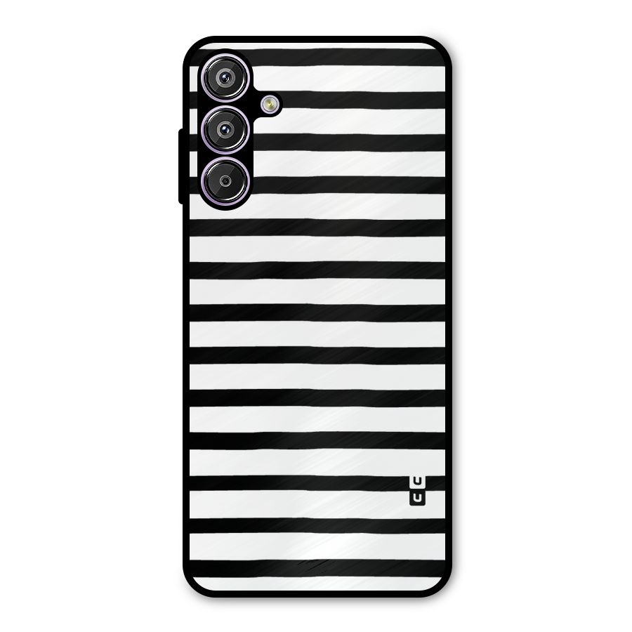 Elegant Basic Stripes Metal Back Case for Galaxy F15