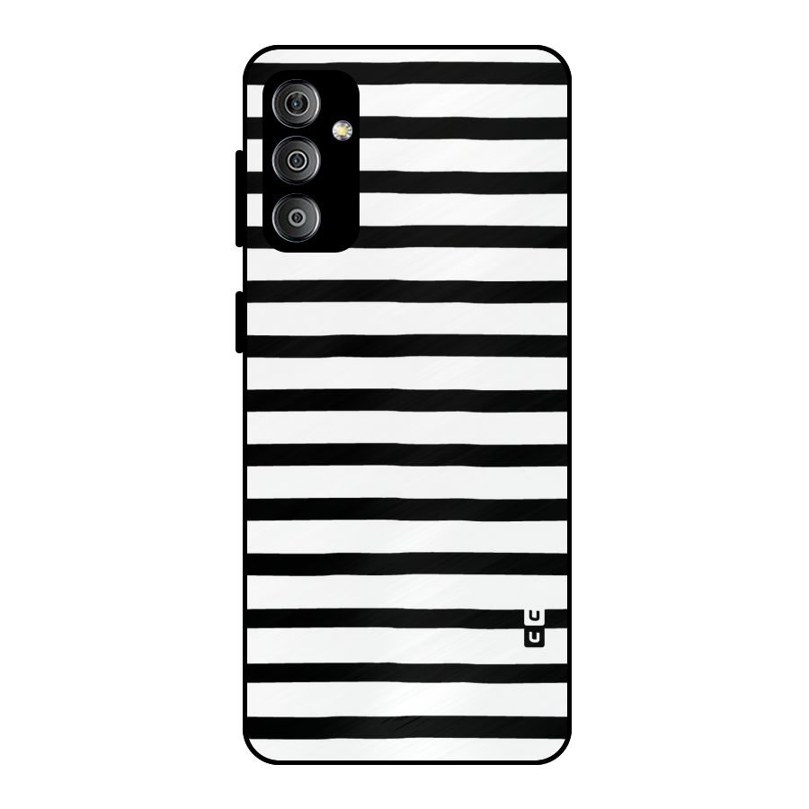 Elegant Basic Stripes Metal Back Case for Galaxy F23