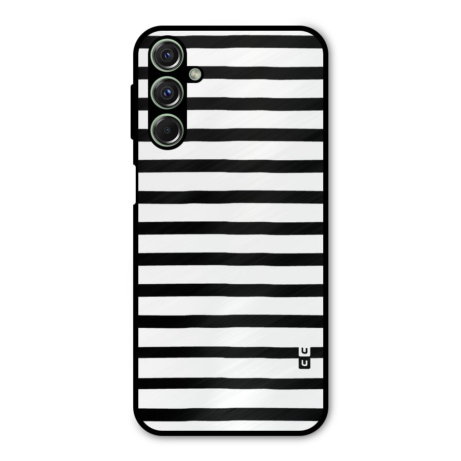 Elegant Basic Stripes Metal Back Case for Galaxy M34