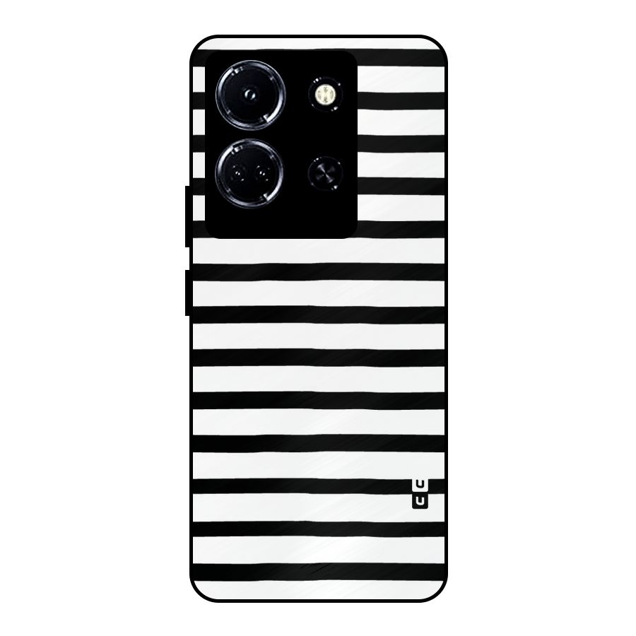 Elegant Basic Stripes Metal Back Case for Infinix Note 30 5G