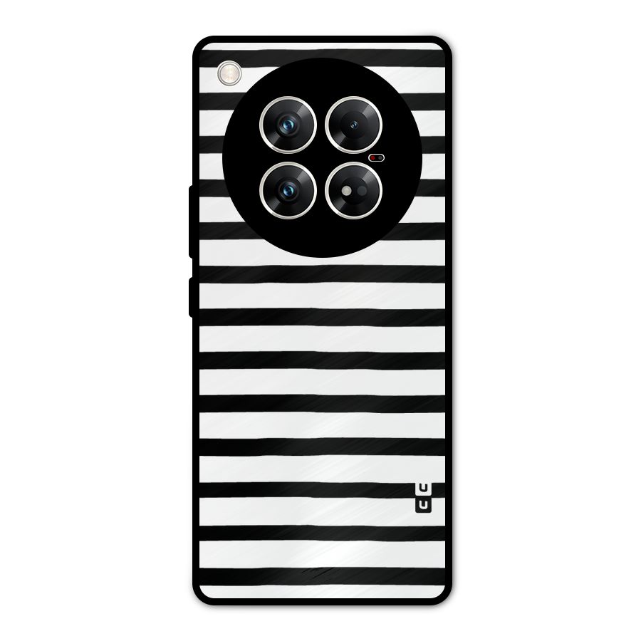 Elegant Basic Stripes Metal Back Case for Infinix Zero 40 5G