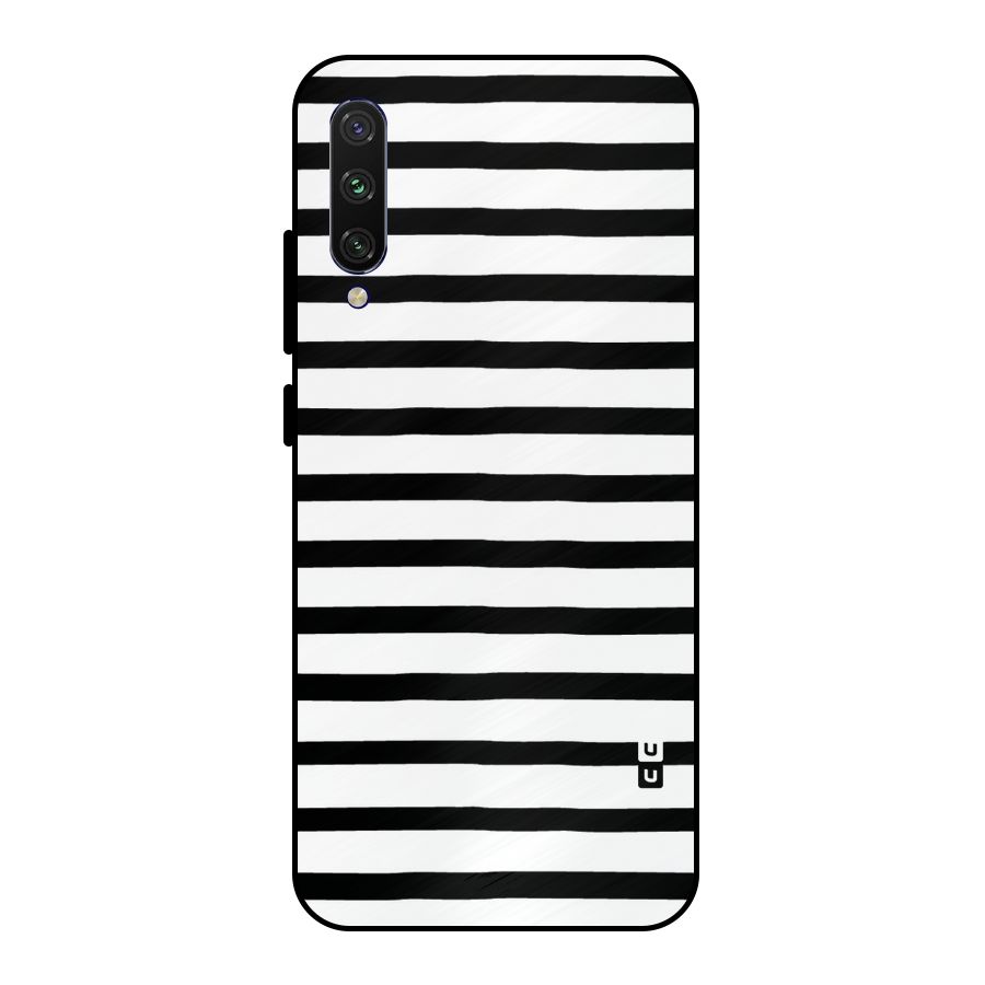 Elegant Basic Stripes Metal Back Case for Mi A3