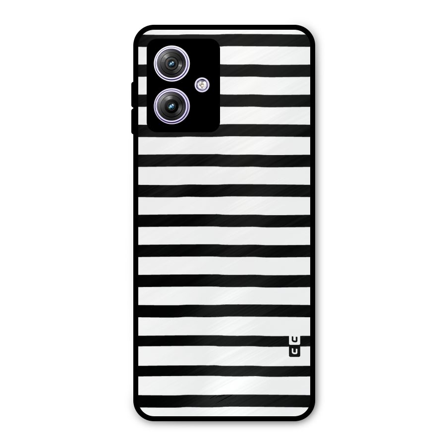 Elegant Basic Stripes Metal Back Case for Moto G64