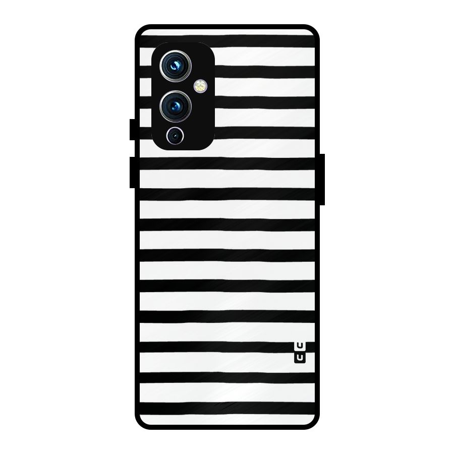 Elegant Basic Stripes Metal Back Case for OnePlus 9