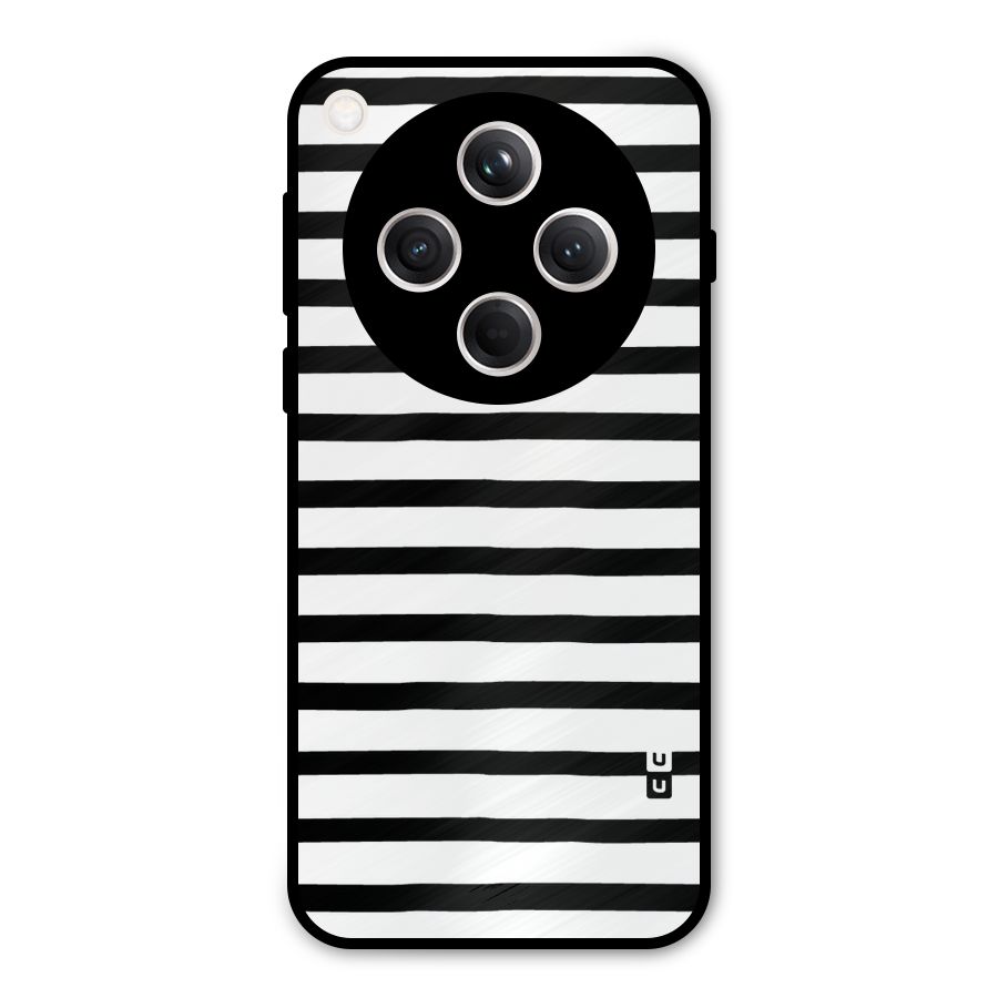 Elegant Basic Stripes Metal Back Case for Oppo Find X8