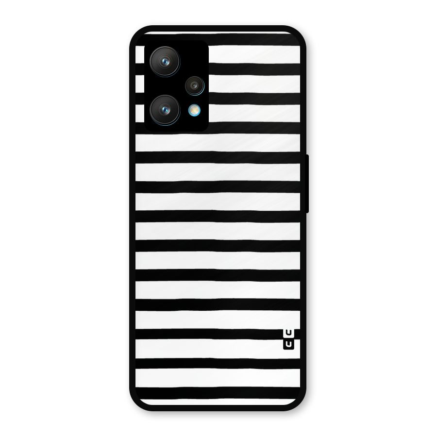 Elegant Basic Stripes Metal Back Case for Realme 9 Pro Plus 5G