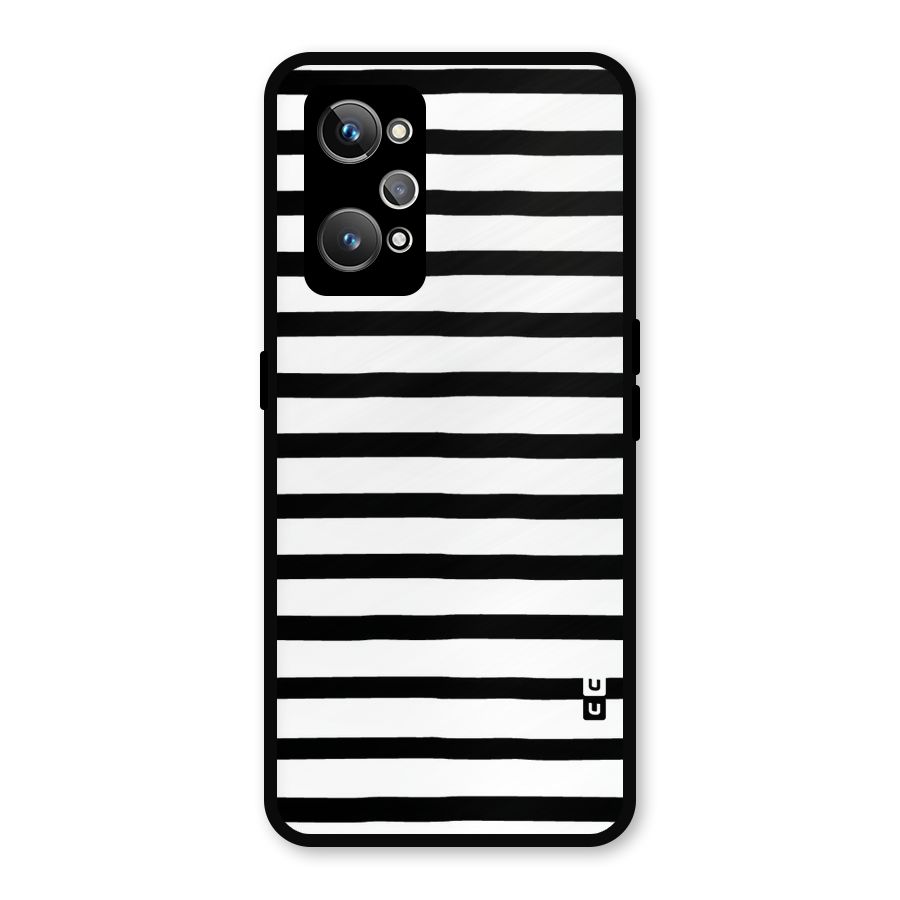 Elegant Basic Stripes Metal Back Case for Realme GT 2