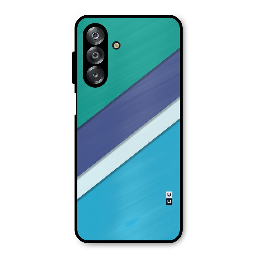 Elegant Colored Stripes Metal Back Case for Galaxy A26