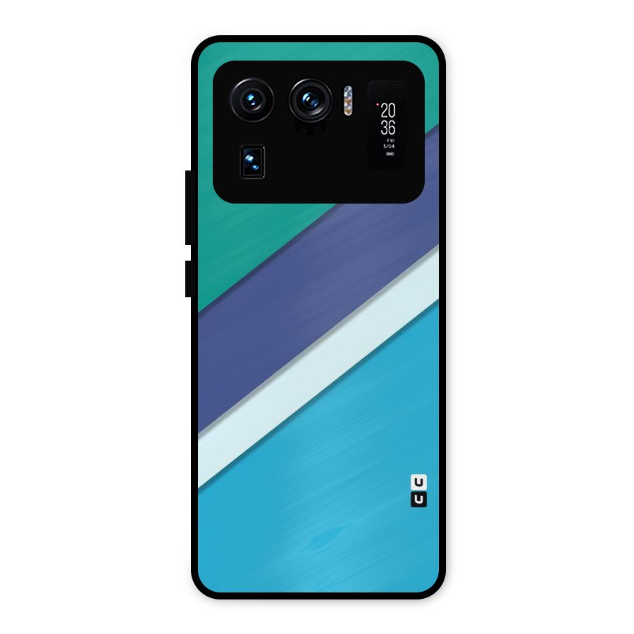 Elegant Colored Stripes Metal Back Case for Mi 11 Ultra