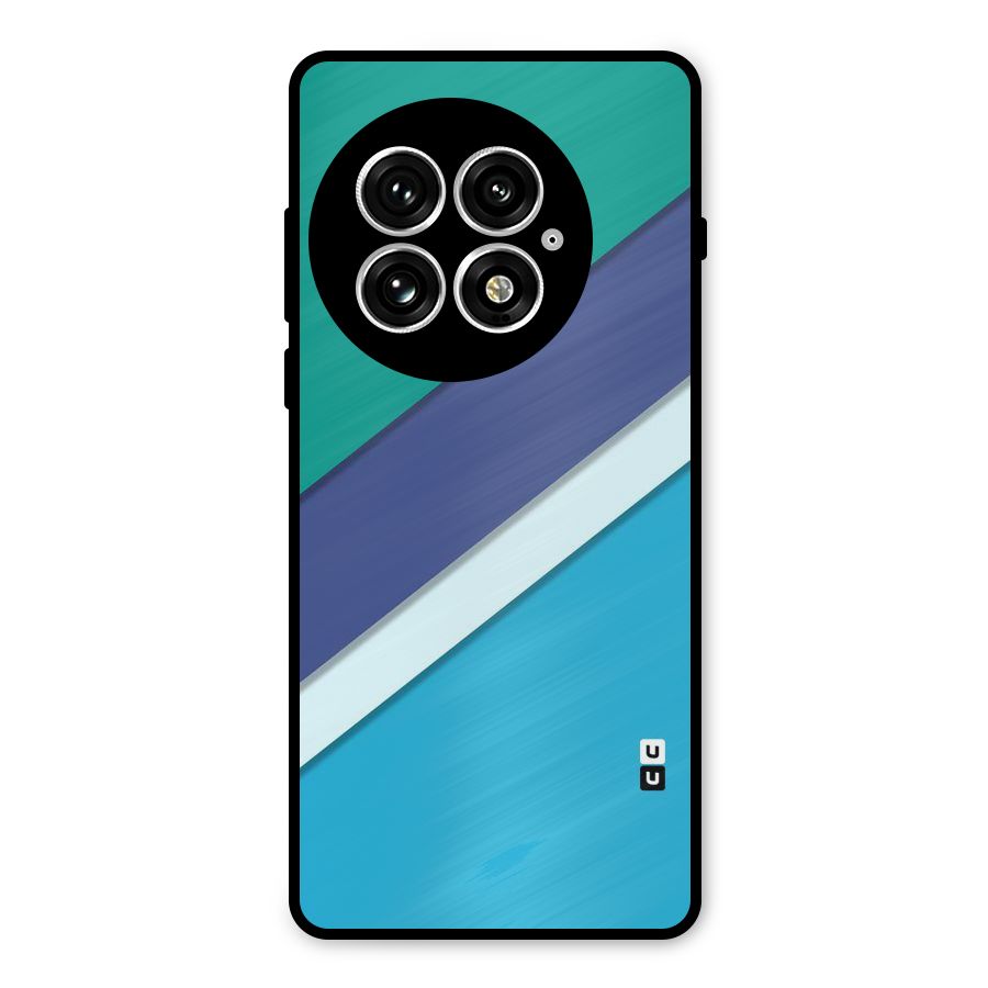 Elegant Colored Stripes Metal Back Case for OnePlus 13
