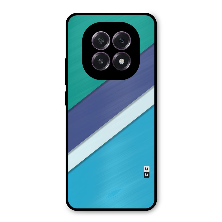Elegant Colored Stripes Metal Back Case for Oppo F29