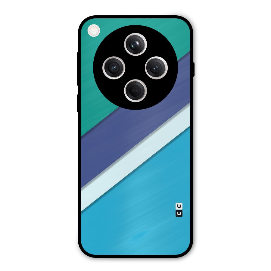 Elegant Colored Stripes Metal Back Case for Oppo Find X8