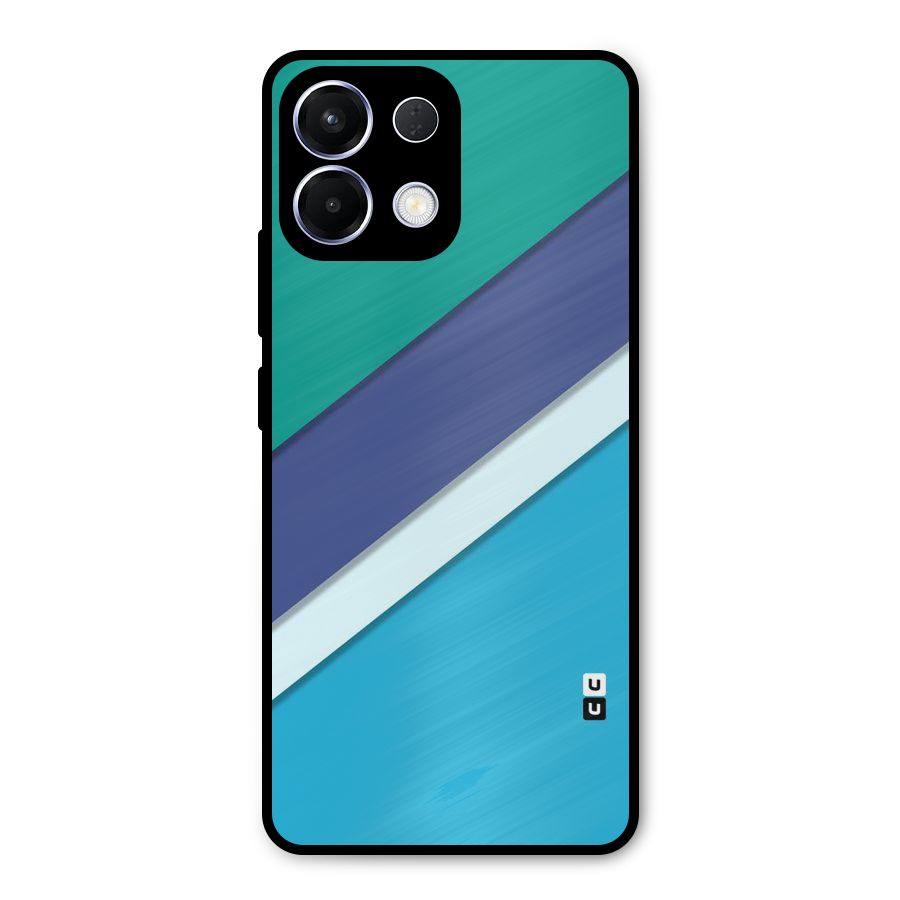Elegant Colored Stripes Metal Back Case for Oppo K13