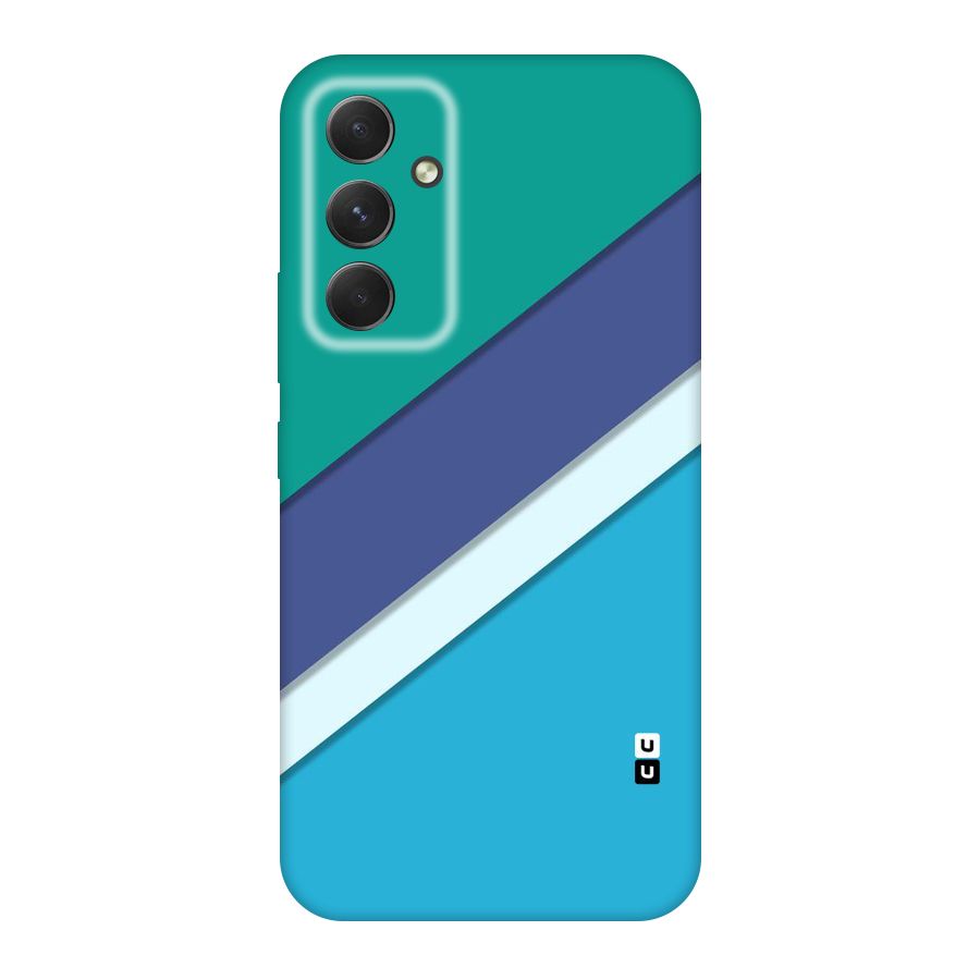 Elegant Colored Stripes Original Polycarbonate Back Case for Galaxy A54