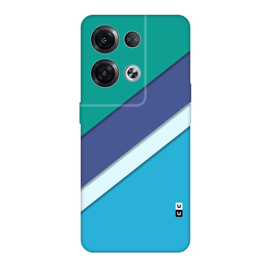 Elegant Colored Stripes Original Polycarbonate Back Case for Oppo Reno8 Pro 5G