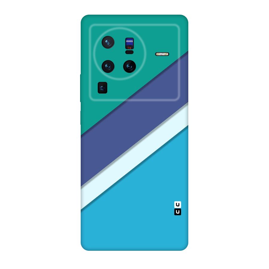 Elegant Colored Stripes Original Polycarbonate Back Case for Vivo X80