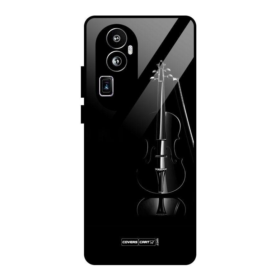 Elegant Violin Glass Back Case for Oppo Reno10 Pro Plus
