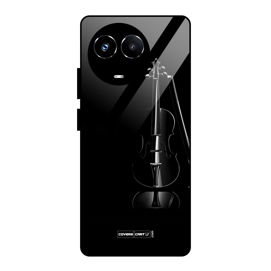Elegant Violin Glass Back Case for Realme 11X