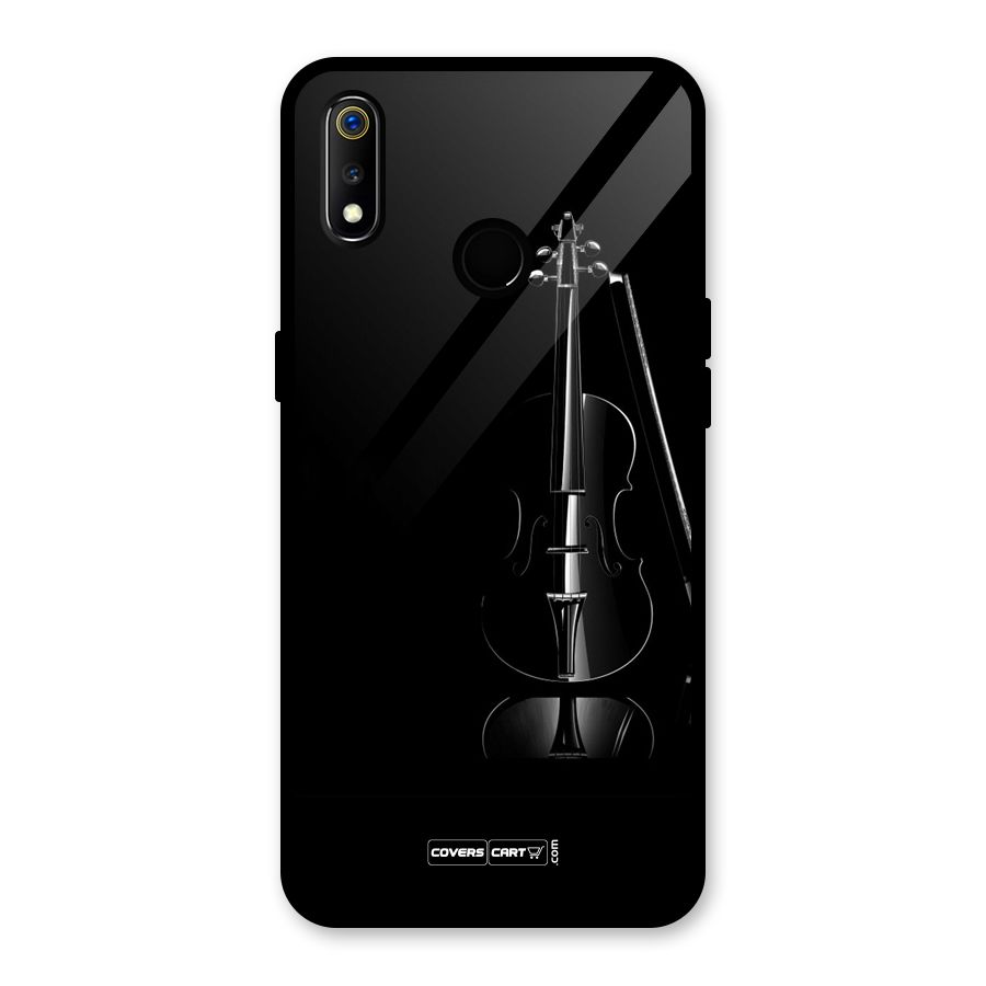 Elegant Violin Glass Back Case for Realme 3i