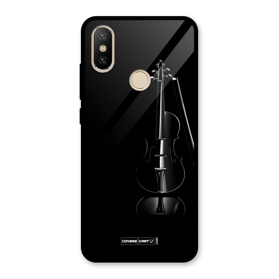 Elegant Violin Glass Back Case for Redmi A2