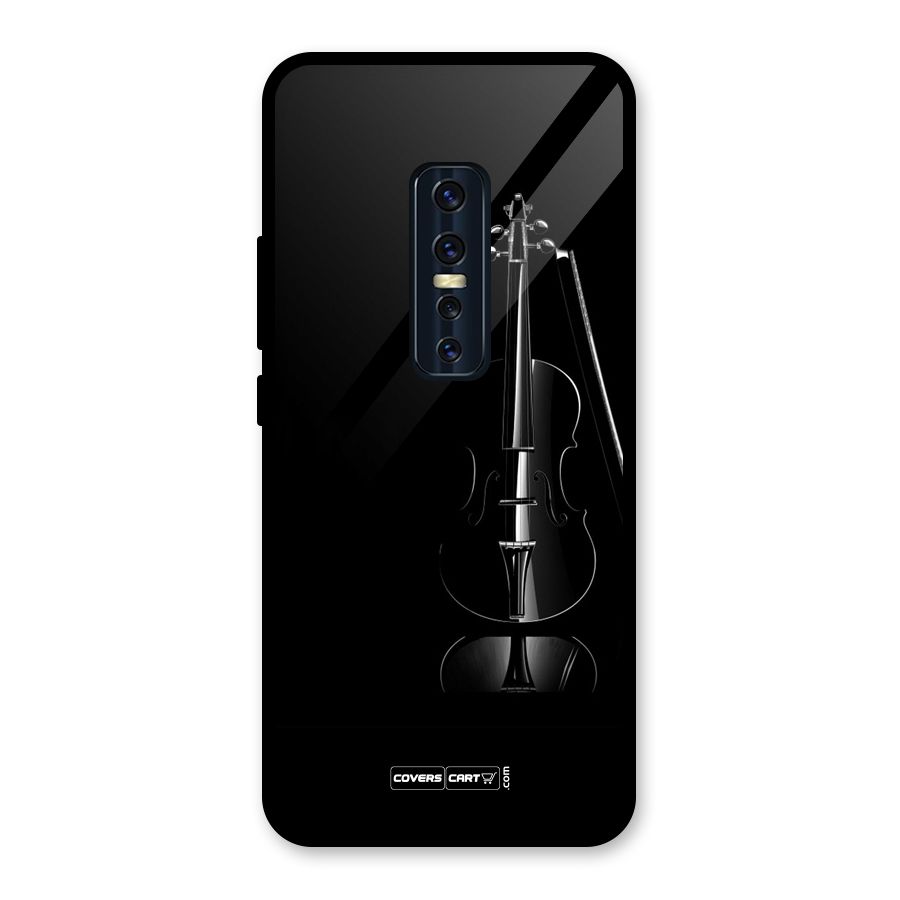 Elegant Violin Glass Back Case for Vivo V17 Pro