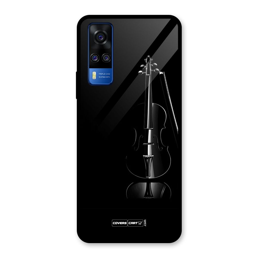 Elegant Violin Glass Back Case for Vivo Y31