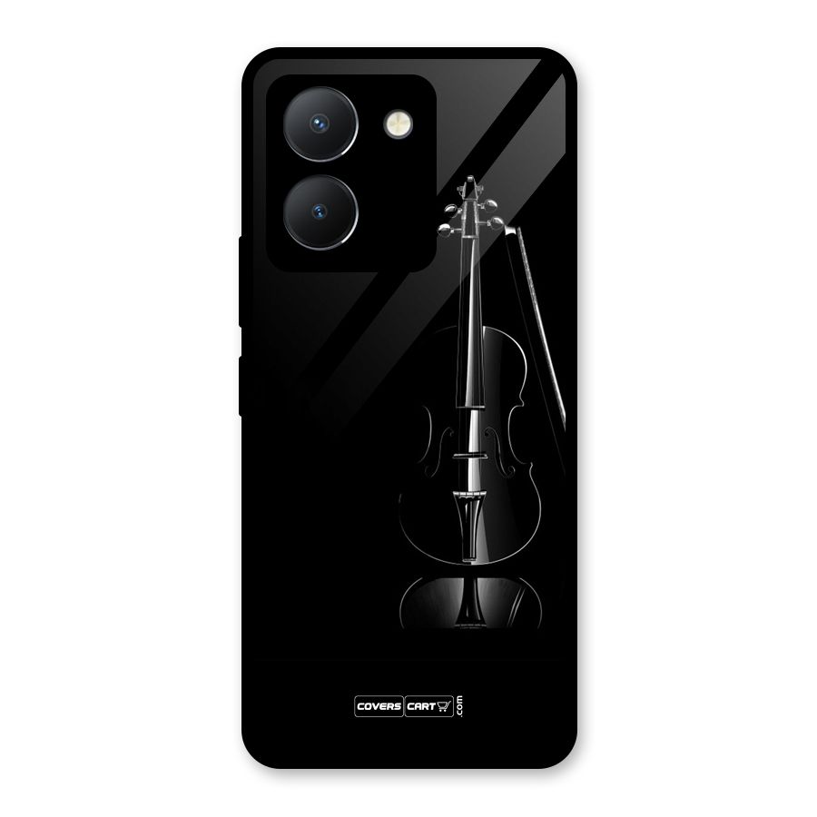 Elegant Violin Glass Back Case for Vivo Y36