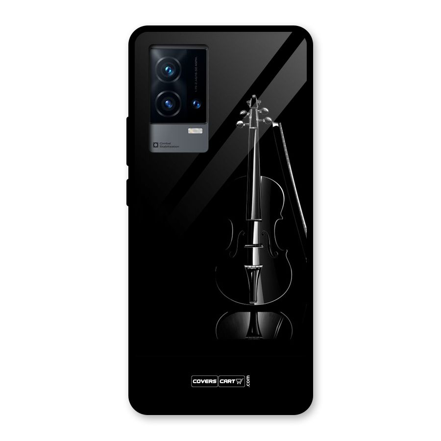 Elegant Violin Glass Back Case for iQOO 9 5G