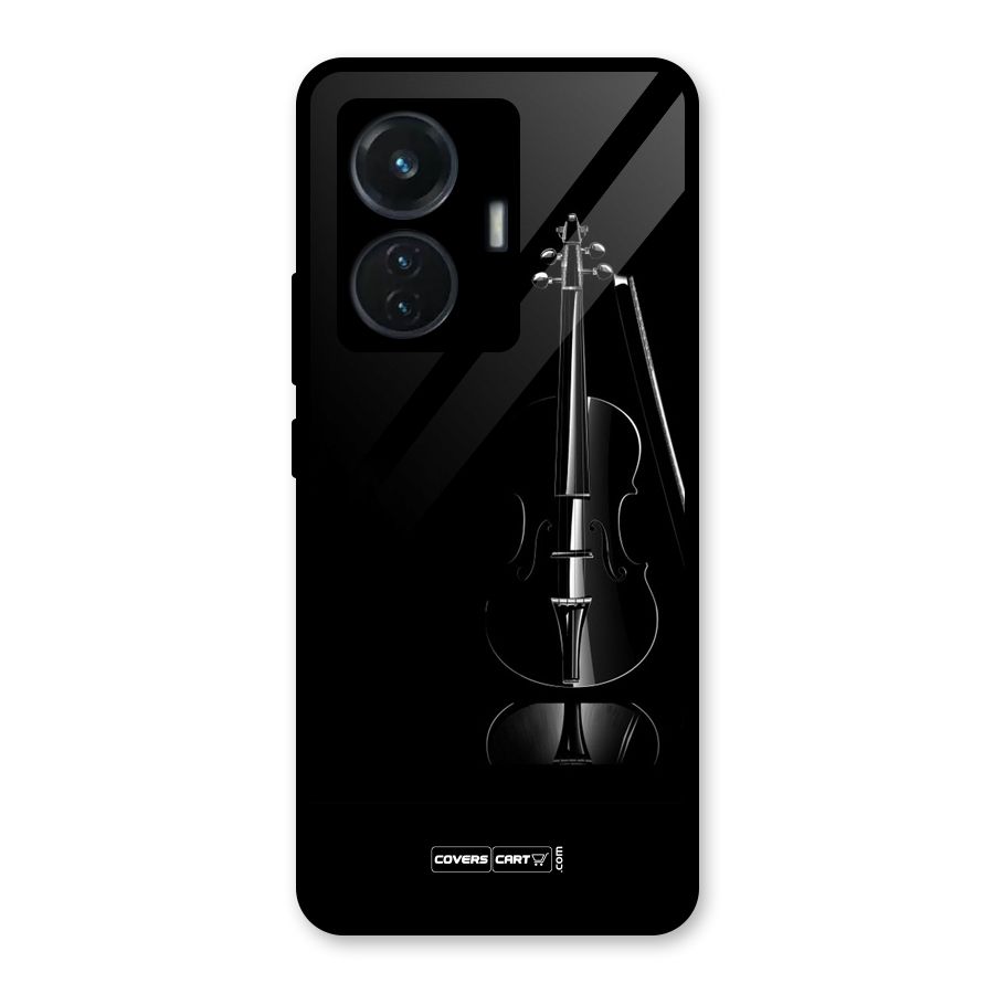 Elegant Violin Glass Back Case for iQOO Z6 44W