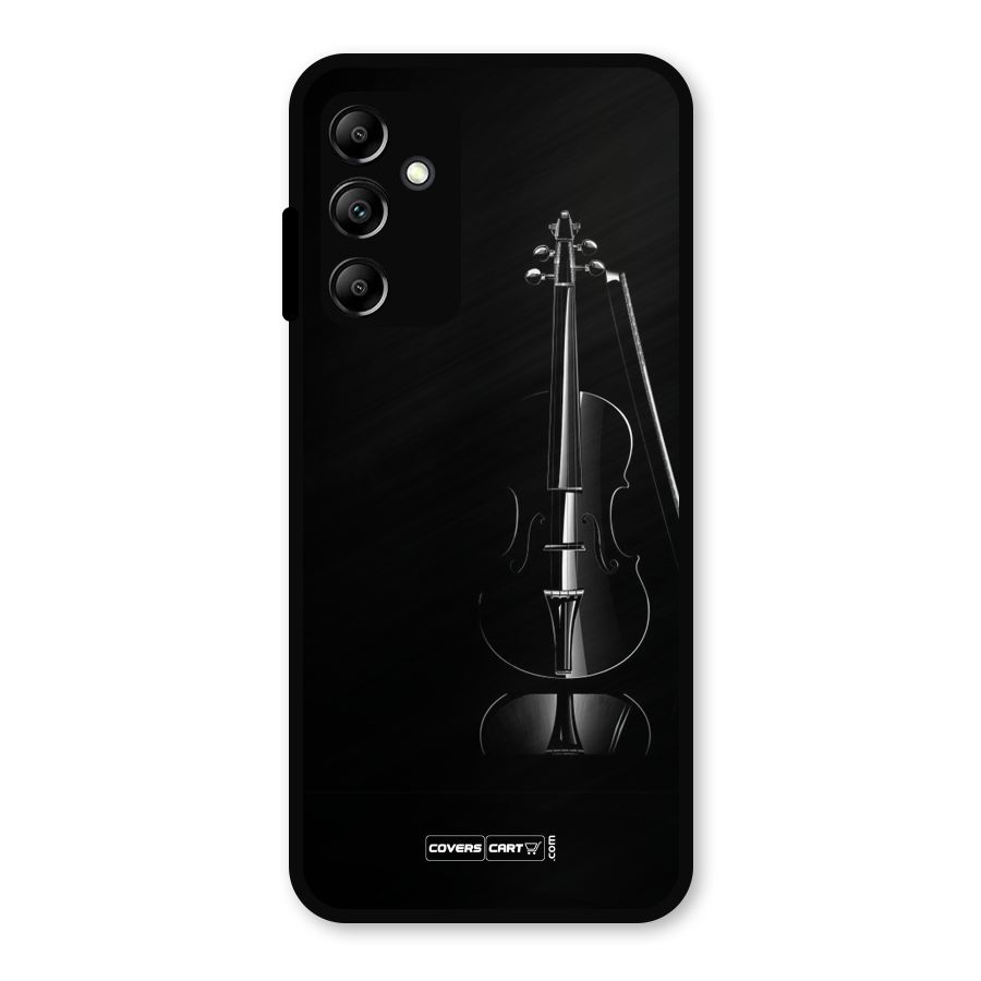 Elegant Violin Metal Back Case for Galaxy A14 5G