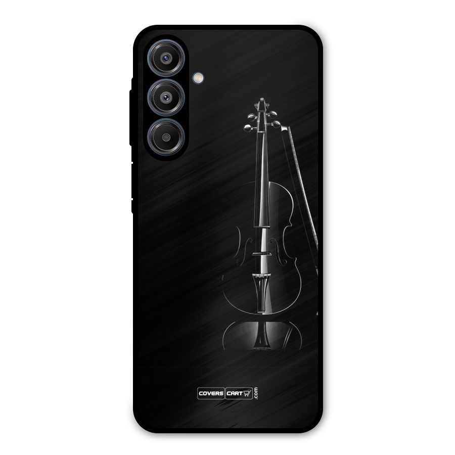 Elegant Violin Metal Back Case for Galaxy A16 5G