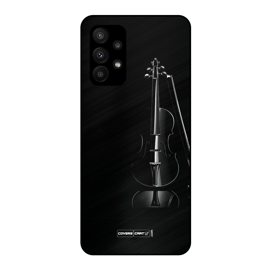 Elegant Violin Metal Back Case for Galaxy A23