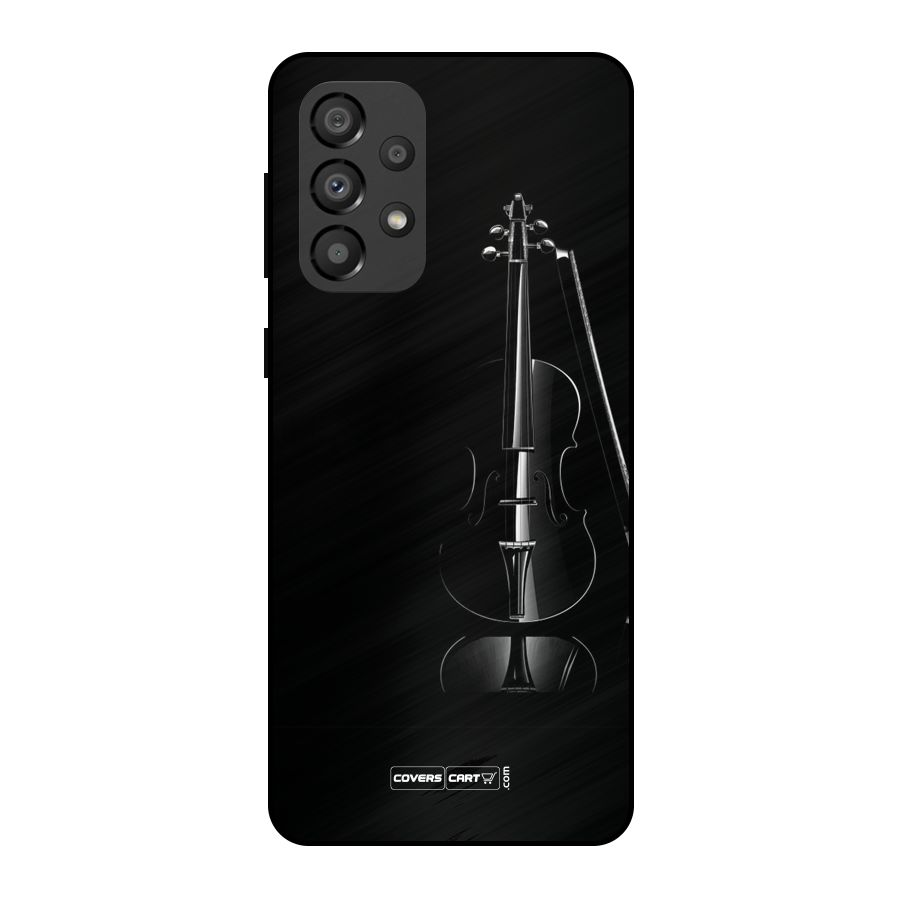 Elegant Violin Metal Back Case for Galaxy A33 5G