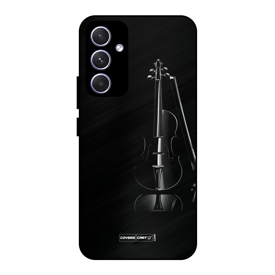 Elegant Violin Metal Back Case for Galaxy A54