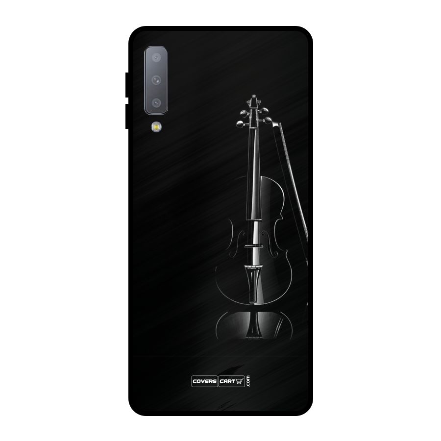 Elegant Violin Metal Back Case for Galaxy A7 (2018)